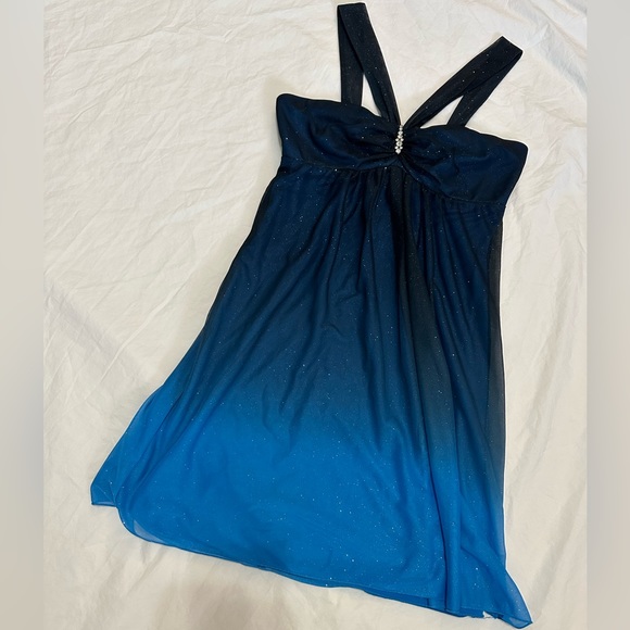 Ombré Sparkle Cocktail Dress - Picture 6 of 13